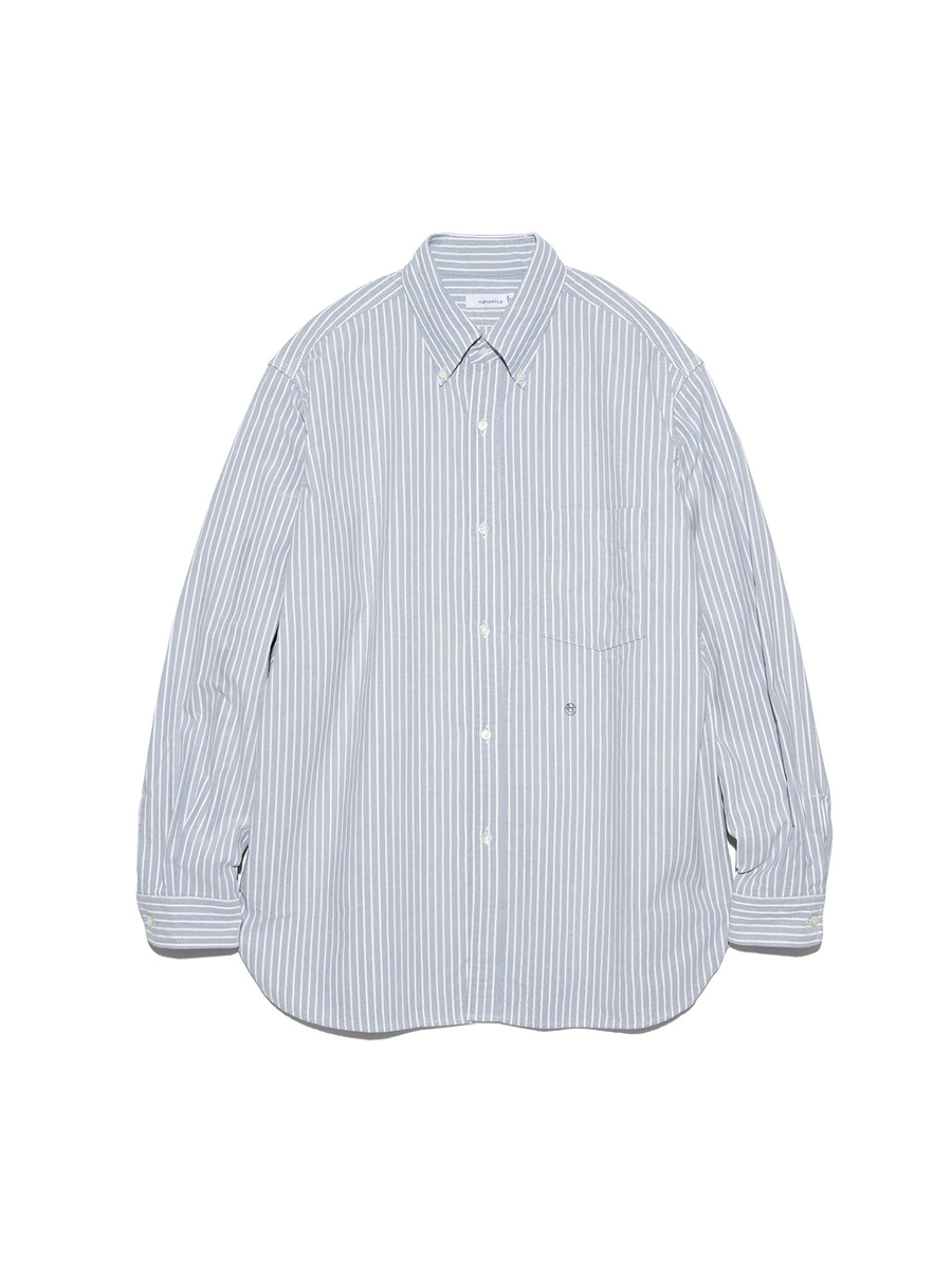 nanamica 23FW Button Down Stripe Wind Shirt