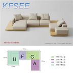 1700usd 405cm length Home Kfsee Sofa Furniture