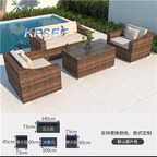 500usd Swimming Pool Side Kfsee Rattan Furniture