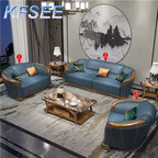 2500usd 1+2+3 Kfsee Zingana Wood Sofa Furniture