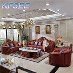 6000usd 1+2+3 Kfsee Zingana Wood Sofa Furniture