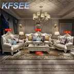 4000usd 1+2+3 Kfsee Solid Wood Sofa Furniture