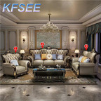 2000usd 1+2+3 Kfsee Solid Wood Sofa Furniture