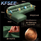 2000usd Kfsee Zingana Wood Sofa Furniture