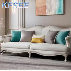 600usd 200cm length American Style Kfsee Solid Wood Sofa