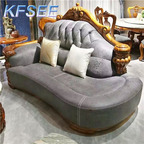 4500usd Kfsee Corner Zingana Wood Sofa Furniture