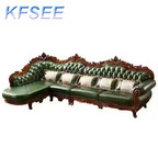 1500usd Kfsee Corner Solid Wood Sofa Furniture