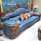 5500usd three seat Kfsee Zingana Wood Sofa Furniture