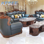 10000usd 1+2+3 Kfsee Zingana Wood Sofa Furniture