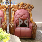 4000usd single seat Kfsee Zingana Wood Sofa Furniture