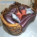 4500usd two seat Kfsee Zingana Wood Sofa Furniture