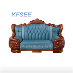 2000usd two seat Kfsee Zingana Wood Sofa Furniture