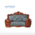 2000usd two seat Kfsee Zingana Wood Sofa Furniture