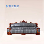 2500usd three seat Kfsee Zingana Wood Sofa Furniture