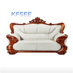 2000usd two seat Kfsee Zingana Wood Sofa Furniture