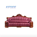 2500usd three seat Kfsee Zingana Wood Sofa Furniture