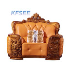 1500usd single seat Kfsee Zingana Wood Sofa Furniture