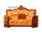 2500usd two seat Kfsee Zingana Wood Sofa Furniture