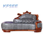 1500usd Kfsee Zingana Wood Sofa Furniture