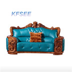 2000usd two seat Kfsee Zingana Wood Sofa Furniture