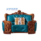 1500usd single seat Kfsee Zingana Wood Sofa Furniture