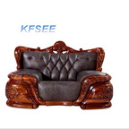 1700usd single seat Kfsee Zingana Wood Sofa Furniture