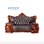 2500usd two seat Kfsee Zingana Wood Sofa Furniture
