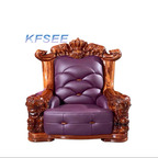 1700usd single seat Kfsee Zingana Wood Sofa Furniture