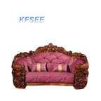 3000usd two seat Kfsee Zingana Wood Sofa Furniture