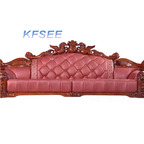 6000usd three seat Kfsee Zingana Wood Sofa Furniture