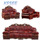 4000usd 1+2+3 Kfsee Soild Wood Sofa Furniture