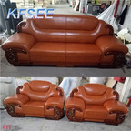 1000usd 1+2+3 Kfsee Soild Wood Sofa Furniture