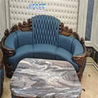 4000usd three seat Kfsee Zingana Wood Sofa