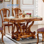 2000usd 160cm length Kfsee Zingana Wood Dining Table