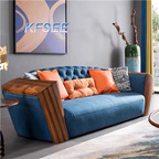 2500usd three seat Kfsee Zingana Wood Sofa