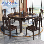 1100usd 138cm with chair Kfsee Zingana Wood Dining Table