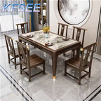 800usd 130cm with chair Kfsee Zingana Wood Dining Table