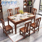 800usd 140cm with chair Kfsee Zingana Wood Dining Table
