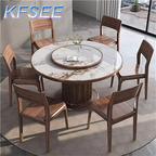 1200usd 130cm with chair Kfsee Zingana Wood Dining Table