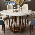 1300usd 135cm with chair Kfsee Zingana Wood Dining Table