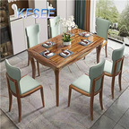 1700usd with chair Kfsee Zingana Wood Dining Table