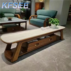 700usd 220cm length Kfsee Zingana Wood TV Cabinet