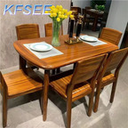 500usd 156cm Kfsee Zingana Wood Dining Table