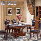 1700usd 160cm length Kfsee Zingana Wood Dining Table