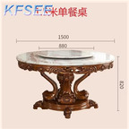 1700usd 150cm Kfsee Zingana Wood Dining Table