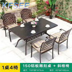 600usd with 4 Chair Europe Barbecue Outdoor Kfsee Dining Table