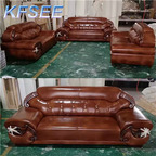 1300usd 1+2+4 Europe Leather Kfsee Castle Sofa Furniture