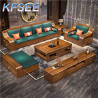 2000usd 1+1+4 Solid Wood Sofa Kfsee Sofa Furniture