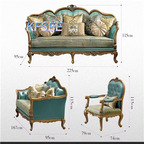 3000usd 1+2+3 Kfsee Castle Sofa Furniture