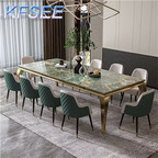 700usd 200cm length Kfsee Marble Dining Table